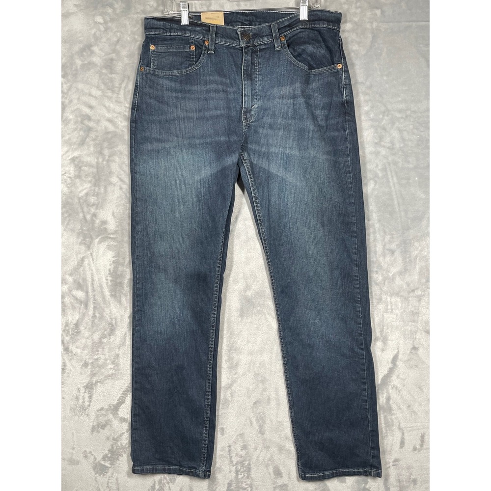 Levis 559 Relaxed Straight Jeans Mens 34x32 Medium Dark Wash Stretch NWT